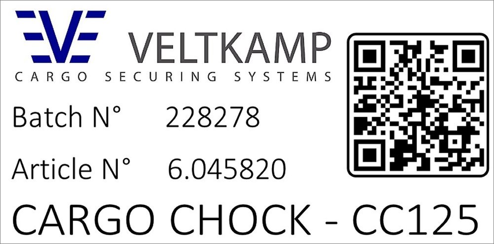 QR-Code Cargo Chock Veltkamp BV